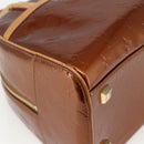 LOUIS VUITTON Monogram Vernis Tompkins Square Bag Bronze M91103 LV Auth 173622-11