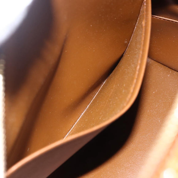 LOUIS VUITTON Monogram Vernis Tompkins Square Bag Bronze M91103 LV Auth 173622