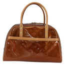 LOUIS VUITTON Monogram Vernis Tompkins Square Bag Bronze M91103 LV Auth 173622-2