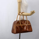 LOUIS VUITTON Monogram Vernis Tompkins Square Bag Bronze M91103 LV Auth 173622-22