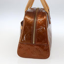 LOUIS VUITTON Monogram Vernis Tompkins Square Bag Bronze M91103 LV Auth 173622-5