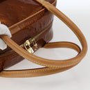 LOUIS VUITTON Monogram Vernis Tompkins Square Bag Bronze M91103 LV Auth 173622-7