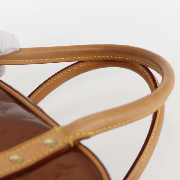 LOUIS VUITTON Monogram Vernis Tompkins Square Bag Bronze M91103 LV Auth 173622