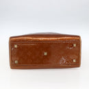 LOUIS VUITTON Monogram Vernis Tompkins Square Bag Bronze M91103 LV Auth 173622-9