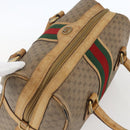 GUCCI Micro GG Supreme Web Sherry Line Bag PVC Beige 002 58 4422 Auth 173627-6