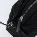 FENDI Mamma Baguette Shoulder Bag Black Silver Auth 173630-20