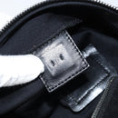 FENDI Mamma Baguette Shoulder Bag Black Silver Auth 173630-10