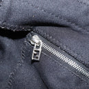 FENDI Mamma Baguette Shoulder Bag Black Silver Auth 173630-23