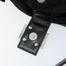 FENDI Mamma Baguette Shoulder Bag Black Silver Auth 173630-9
