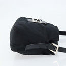 FENDI Mamma Baguette Shoulder Bag Black Silver Auth 173630-3