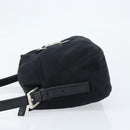FENDI Mamma Baguette Shoulder Bag Black Silver Auth 173630-4