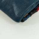 CELINE Shoulder Bag Leather Multicolor Silver Auth 173632V-13