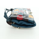 CELINE Shoulder Bag Leather Multicolor Silver Auth 173632V-4