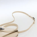 GIVENCHY Hand Bag Leather Light Beige Auth 173638-15