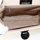 GIVENCHY Hand Bag Leather Light Beige Auth 173638-12