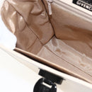 GIVENCHY Hand Bag Leather Light Beige Auth 173638-21