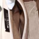 GIVENCHY Hand Bag Leather Light Beige Auth 173638-23