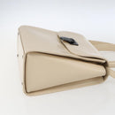 GIVENCHY Hand Bag Leather Light Beige Auth 173638-4
