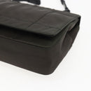 PRADA Shoulder Bag Nylon Leather Khaki Auth 173639-9