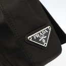 PRADA Shoulder Bag Nylon Leather Khaki Auth 173639-17