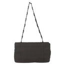 PRADA Shoulder Bag Nylon Leather Khaki Auth 173639-2