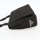 PRADA Shoulder Bag Nylon Leather Khaki Auth 173639-3