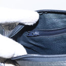 GUCCI GG Supreme Sherry Line Tote Bag PVC Navy Gold Auth 173640-20