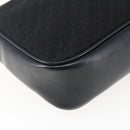 LOEWE Shoulder Bag Canvas Leather Black Gold Auth 173644-17
