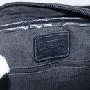 LOEWE Shoulder Bag Canvas Leather Black Gold Auth 173644-18