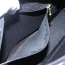 LOEWE Shoulder Bag Canvas Leather Black Gold Auth 173644-22