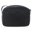 LOEWE Shoulder Bag Canvas Leather Black Gold Auth 173644-2