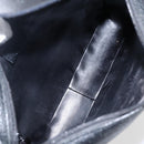 GUCCI Shoulder Bag Leather Black Silver 001 3032 Auth 173646-10