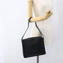 GUCCI Shoulder Bag Leather Black Silver 001 3032 Auth 173646-23
