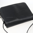 GUCCI Horsebit Shoulder Bag Leather Black Gold Auth 173650-6