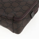 GUCCI GG Canvas business bag Clutch Bag Canvas Dark Brown 018 1603 Auth 173657-14