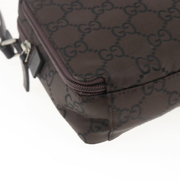 GUCCI GG Canvas business bag Clutch Bag Canvas Dark Brown 018 1603 Auth 173657