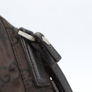 GUCCI GG Canvas business bag Clutch Bag Canvas Dark Brown 018 1603 Auth 173657-9