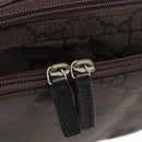 GUCCI GG Canvas business bag Clutch Bag Canvas Dark Brown 018 1603 Auth 173657-10