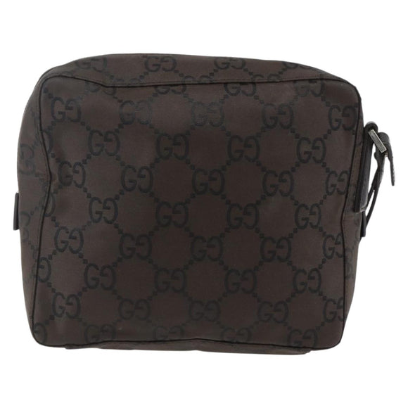 GUCCI GG Canvas business bag Clutch Bag Canvas Dark Brown 018 1603 Auth 173657
