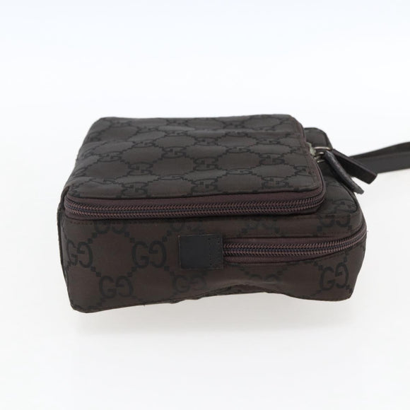 GUCCI GG Canvas business bag Clutch Bag Canvas Dark Brown 018 1603 Auth 173657