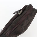 GUCCI GG Canvas business bag Clutch Bag Canvas Dark Brown 018 1603 Auth 173657-6