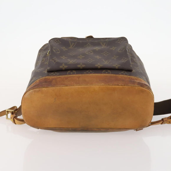 LOUIS VUITTON Monogram Montsouris GM Backpack M51135 LV Auth 173658