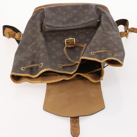 LOUIS VUITTON Monogram Montsouris GM Backpack M51135 LV Auth 173658