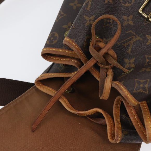 LOUIS VUITTON Monogram Montsouris GM Backpack M51135 LV Auth 173661