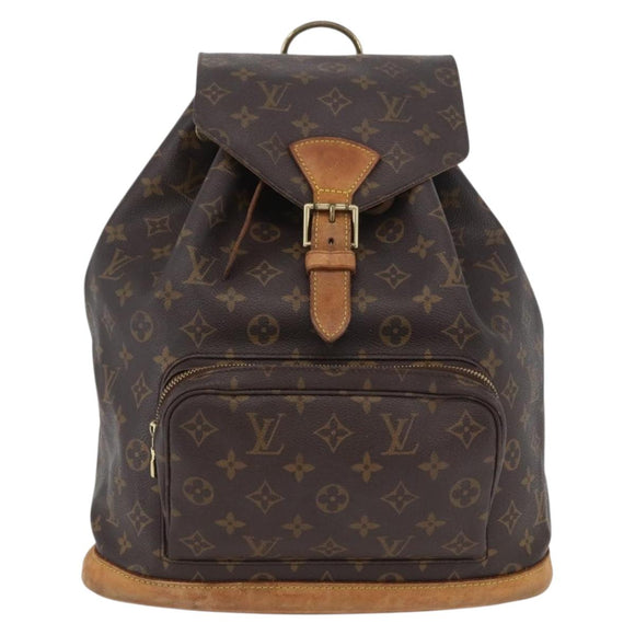 LOUIS VUITTON Monogram Montsouris GM Backpack M51135 LV Auth 173661