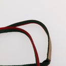 GUCCI GG Plus Supreme Web Sherry Line Boston Bag PVC Beige Auth 173664-8