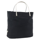 PRADA Hand Bag Nylon Black Silver Auth 173667-1