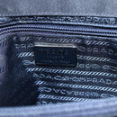PRADA Hand Bag Nylon Black Silver Auth 173667-17