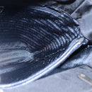 PRADA Hand Bag Nylon Black Silver Auth 173667-18