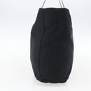 PRADA Hand Bag Nylon Black Silver Auth 173667-4